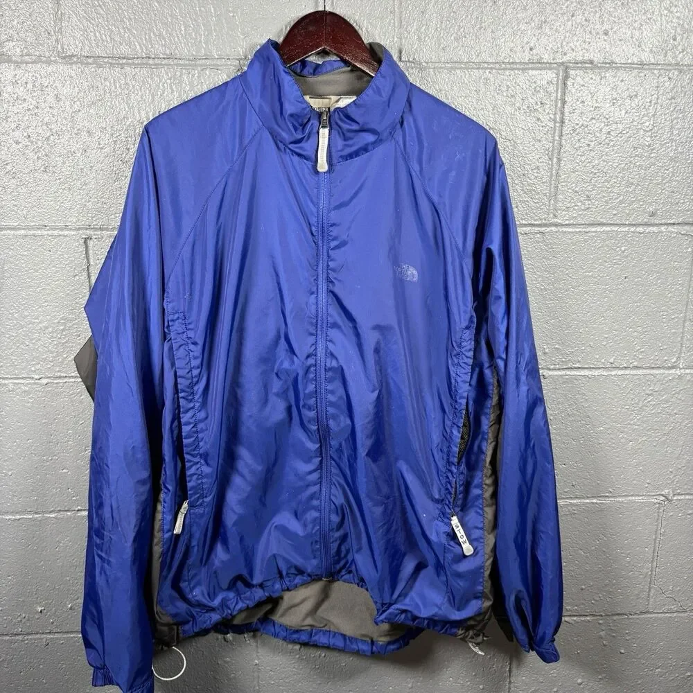 The North Face Lightweight Jacket Mens XL Blue Windbreaker Hiking Shell